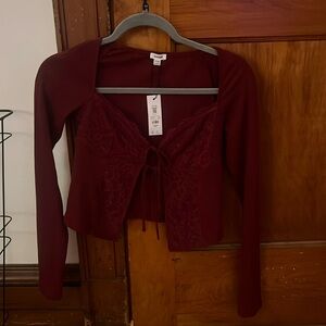 Maroon garage going out top